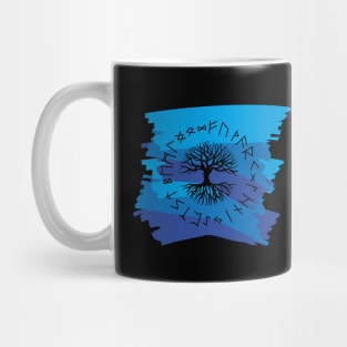 Vikings Norse Mythology Yggdrasil and Runes Asatru Viking Gift Mug